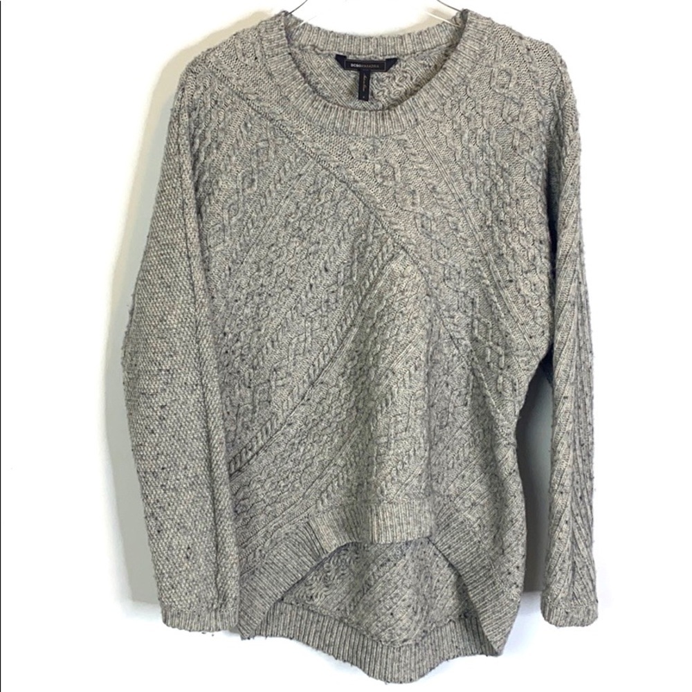 BCBGMAXAZRIA Gray Sweater Size S